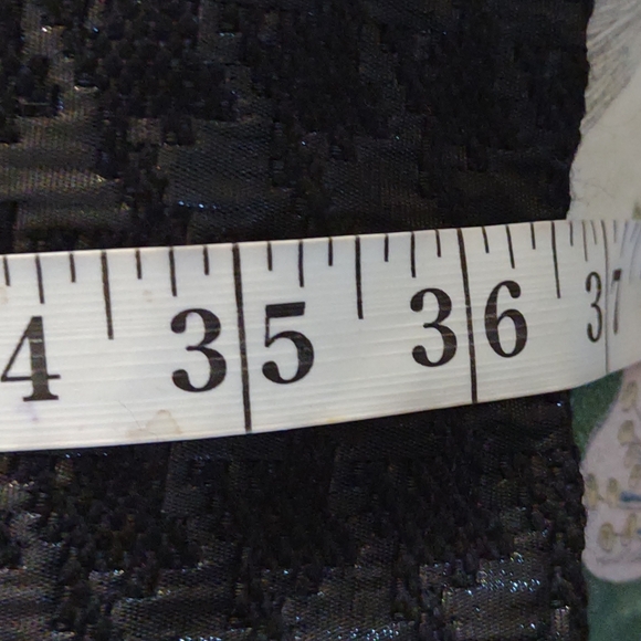 Tory Burch black textured lined shift dress size 8 w/ pockets - Picture 10 of 12